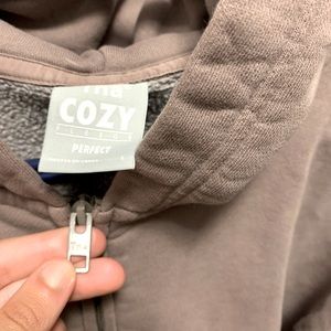 TNA cozy Boyfriend Hoodie Grey Lilac